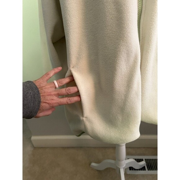 Reversible Lime Nylon/cream Fleece Plus Size 4X Jacket - Picture 7 of 10